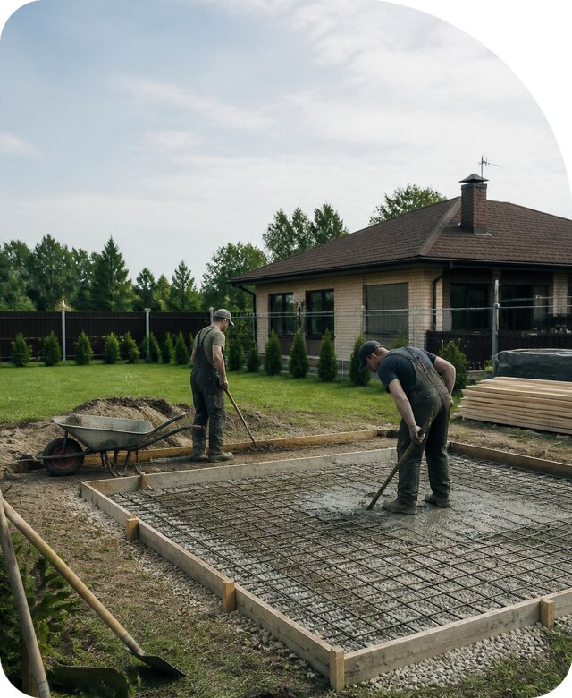 Фундамент для беседки под ключ в Вязниках от 9081 р. | РадиДОМА-Взн